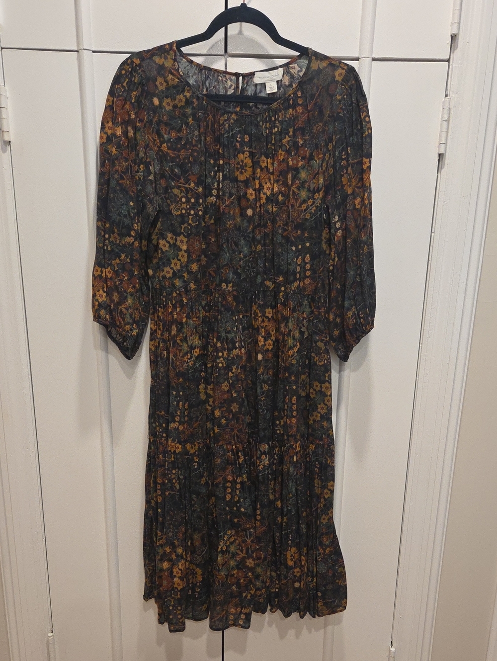 Floral Tiered Midi Dress